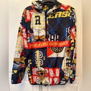 Reason logo Sailor Bear Half-Zip Anorak nwot
Sz M